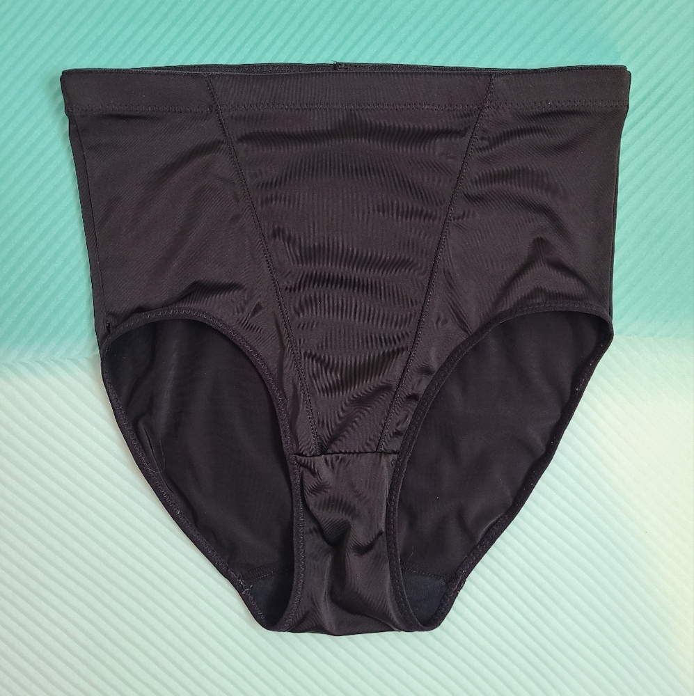 VTG K-mart High Waist Shaper Brief Panty Size Med Black